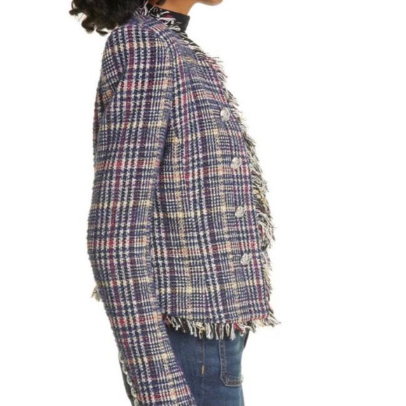 Veronica Beard Metalic Tweed dickey jacket sz 6 - Picture 2 of 11